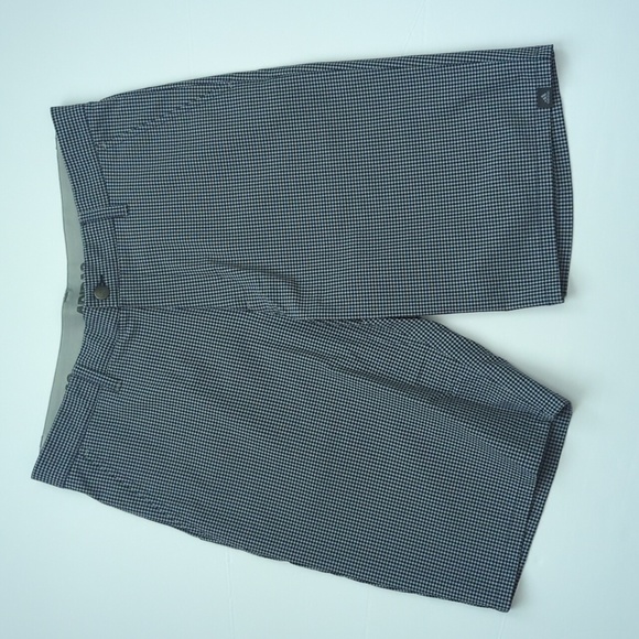 Adidas Golf Ultimate 365 Gingham 10" Shorts Blue Gray Check size 34 - Picture 2 of 9